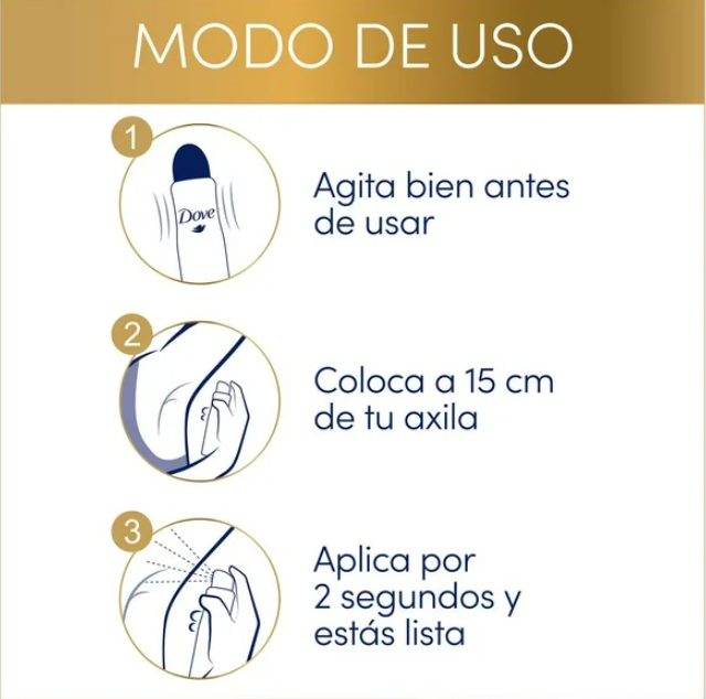 Antitranspirante en Aerosol Dove Tono Uniforme Caléndula 3 pzas 250 ml