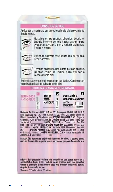 Serum para ojos Loreal Glycolic Bright 20ml