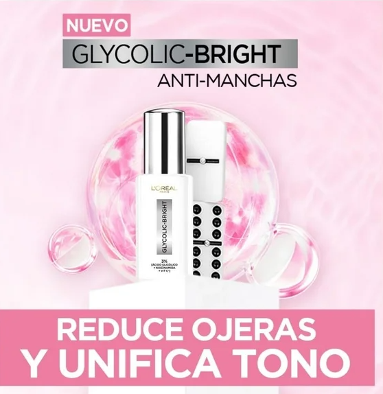 Serum para ojos Loreal Glycolic Bright 20ml