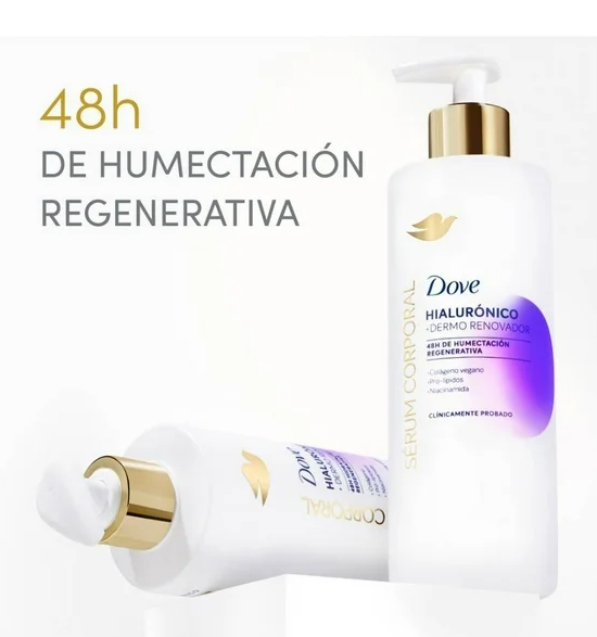 Sérum corporal Dove dermo renovador con ácido hialurónico 400 ml