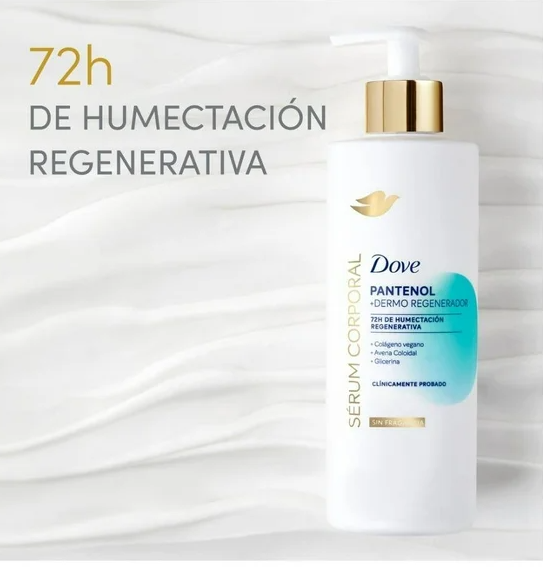 Sérum corporal Dove dermo regenerador con pantenol 400 ml