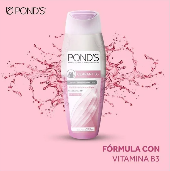 Loción Facial Desmaquillante Dual Ponds Clarant B3 200 ml