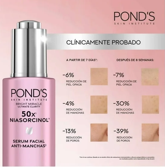 Sérum facial Pond's Bright Miracle Ultimate Clarity Niasorcinol antimanchas 30 ml