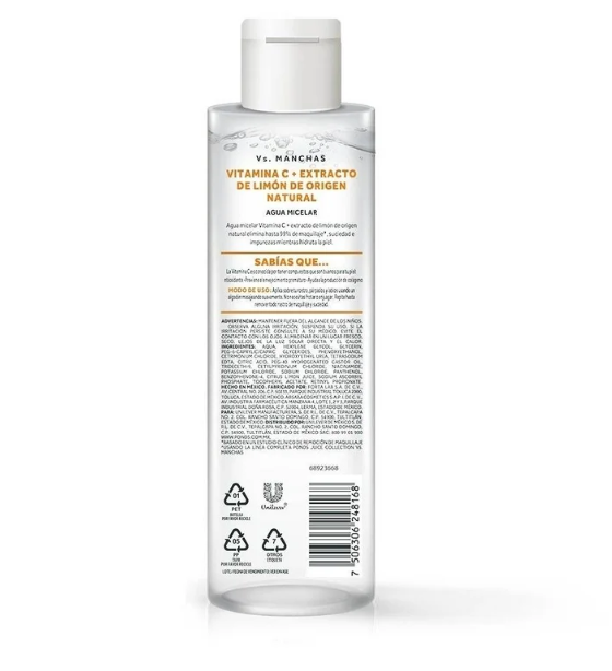 Agua micelar Pond´s VS Manchas vitamina C 300 ml