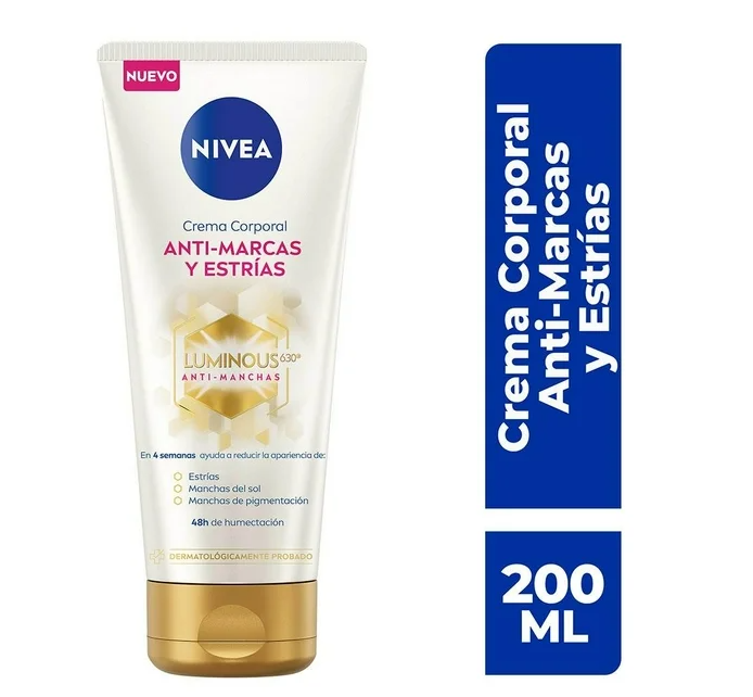 Crema corporal NIVEA Luminous 630 anti marcas y estrías 200 ml