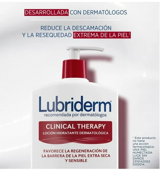 Crema corporal Lubriderm Clinical Therapy piel extra seca 400 ml