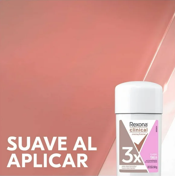 Antitranspirante Rexona Woman Clinical Classic 3 pzas de 58 g c/u