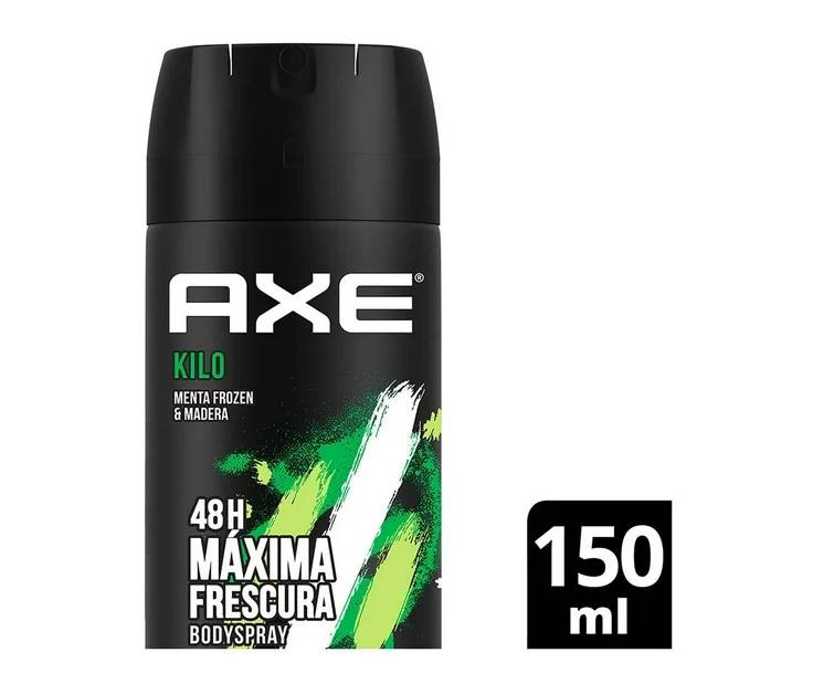 Desodorante Axe kilo en aerosol para caballero 150 ml