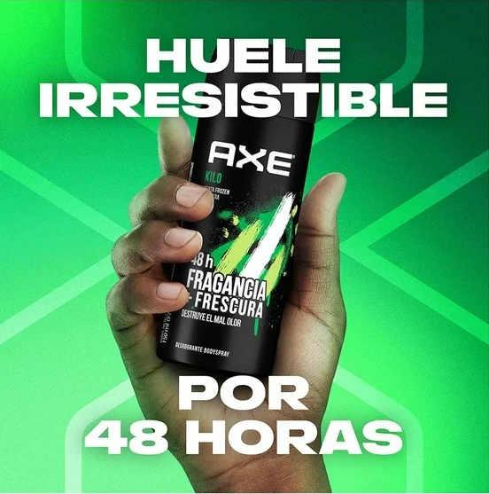 Desodorante Axe kilo en aerosol para caballero 150 ml