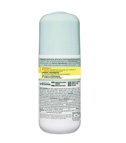 Antitranspirante Garnier Obao dermo eficacia roll-on vitamina C aclarante 65 g