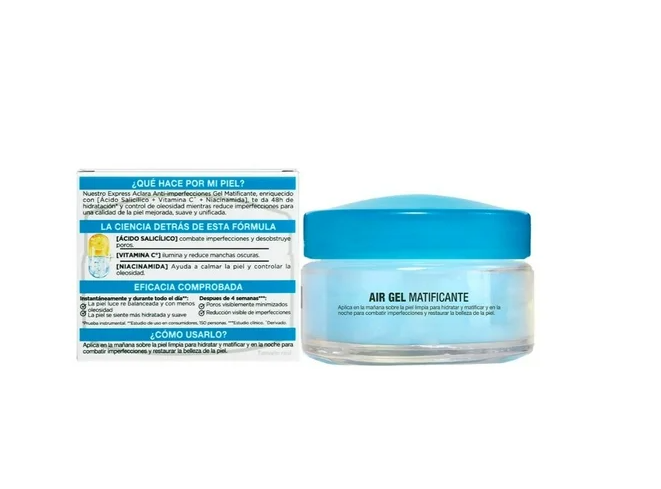 Gel facial Garnier Skin Active matificante antiimperfecciones vitamina C, ácido glicólico, niacinamida 50 ml