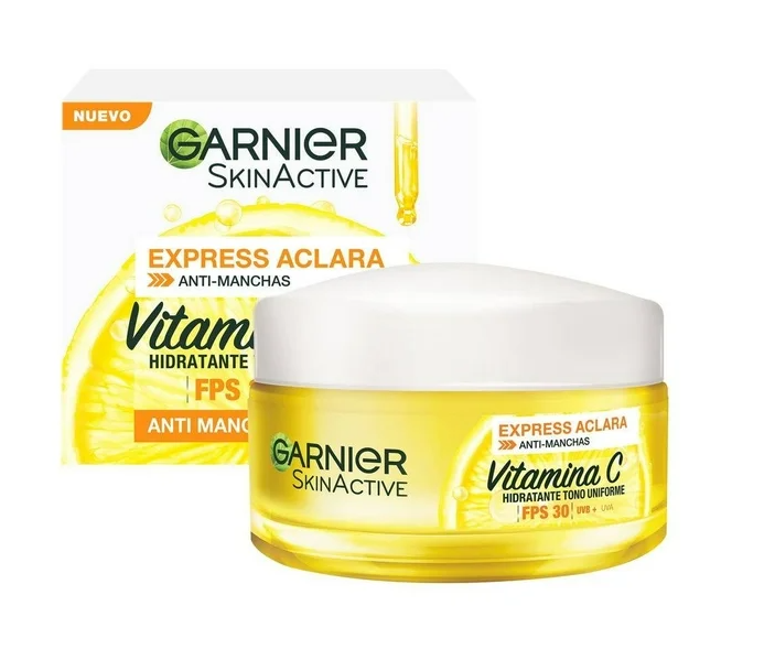 Crema facial Garnier SkinActive hidratante express aclara tono uniforme 50 ml