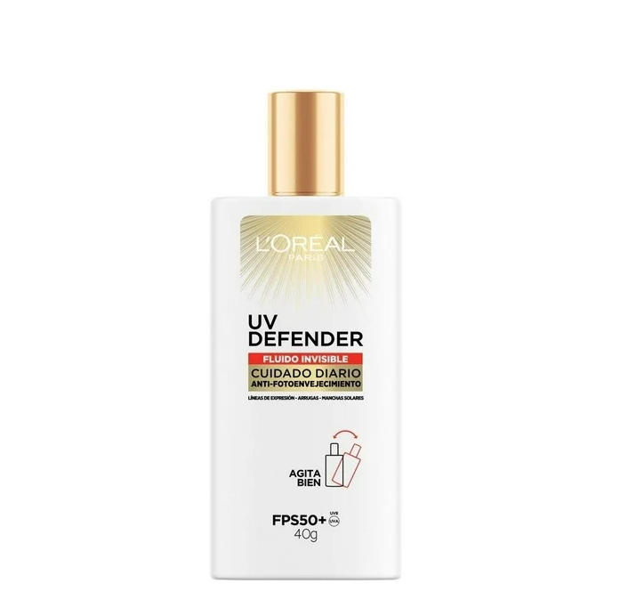 Protector Solar Diario FPS50+ Loreal Paris UV Defender Fluido Invisible 40 g
