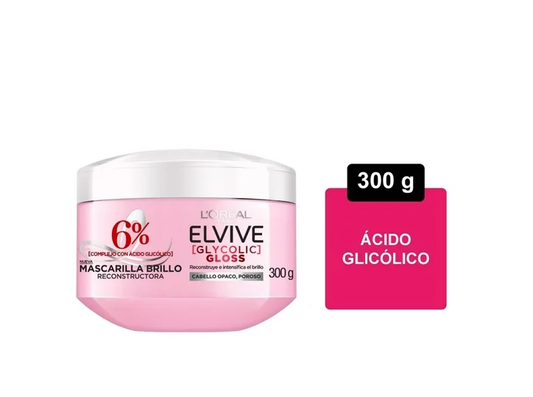 Mascarilla L'Oréal Paris reconstructora brillo intenso 300 gr