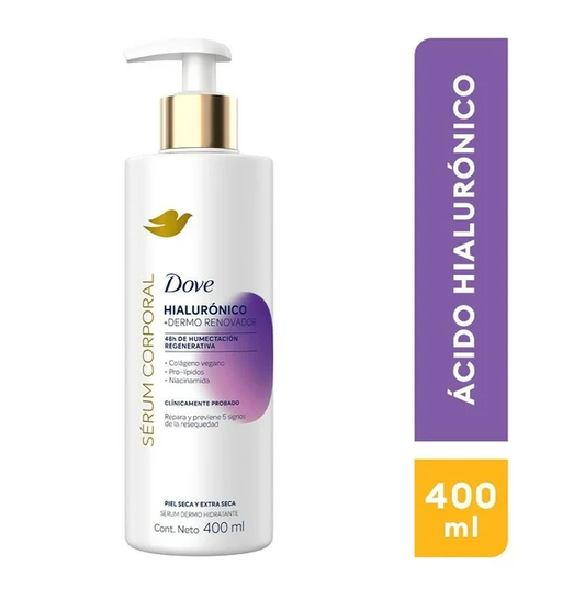 Sérum corporal Dove dermo renovador con ácido hialurónico 400 ml