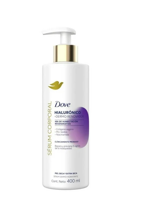 Sérum corporal Dove dermo renovador con ácido hialurónico 400 ml