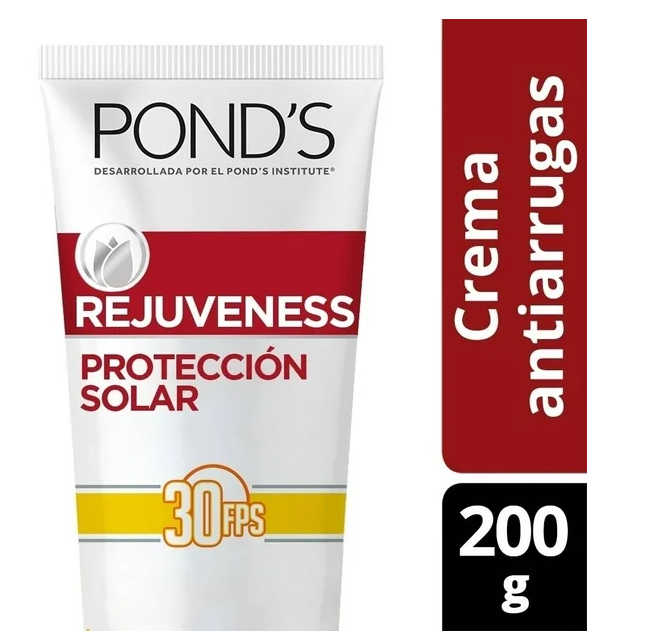 Crema facial anti-arrugas Pond's Rejuveness con protector solar 30 fps 200 g