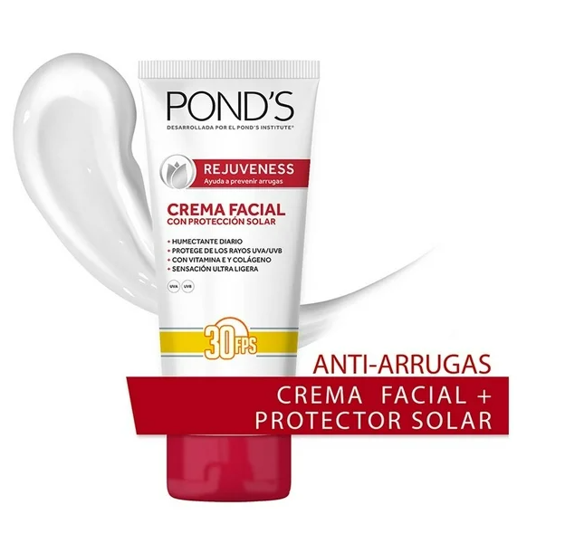 Crema facial anti-arrugas Pond's Rejuveness con protector solar 30 fps 200 g