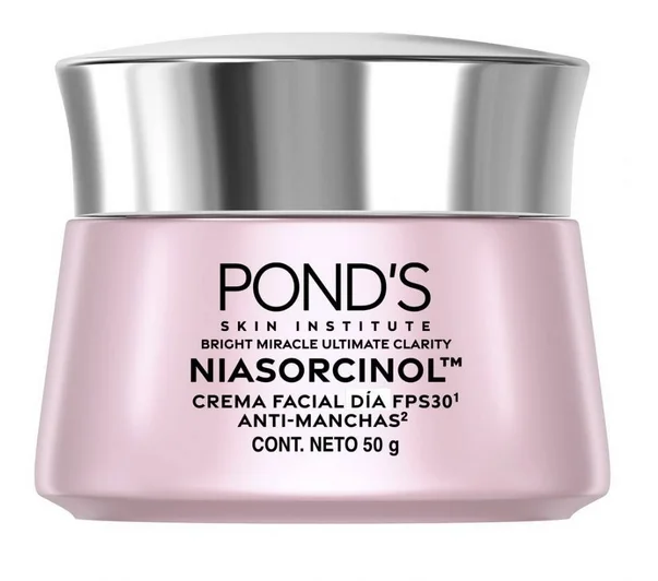 Crema facial Pond's Bright Miracle Ultimate Clarity de día Niasorcinol antimanchas 50 g