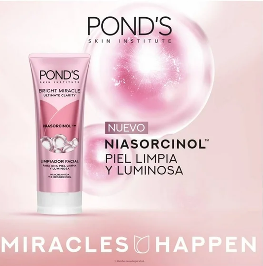 Limpiador facial Pond's Bright Miracle Ultimate Clarity Niasorcinol antimanchas 100 g