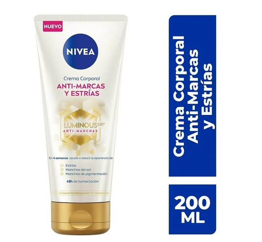 Crema corporal NIVEA Luminous 630 anti marcas y estrías 200 ml