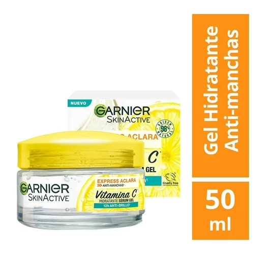 Gel Hidratante facial Garnier Skin Active express aclara anti brillo 50 ml