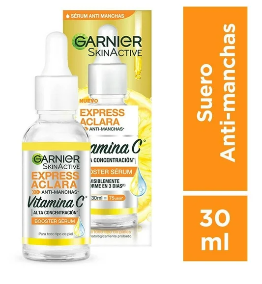 Sérum facial Garnier Skin Active express aclara anti-manchas 30 ml