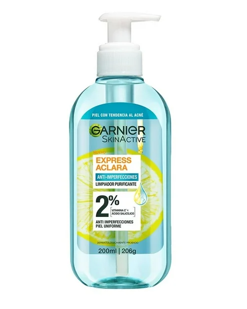 Limpiador purificante Garnier Skin Active anti imperfecciones 200 ml