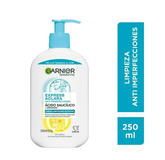 Limpiador facial Garnier Skin Active Express Aclara Anti Imperfecciones 250ml