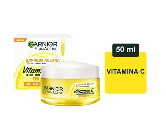 Crema facial Garnier SkinActive hidratante express aclara tono uniforme 50 ml
